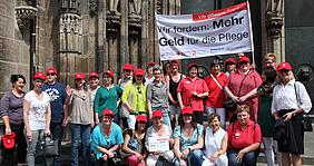 Caritas bei Demonstration in Nürnberg